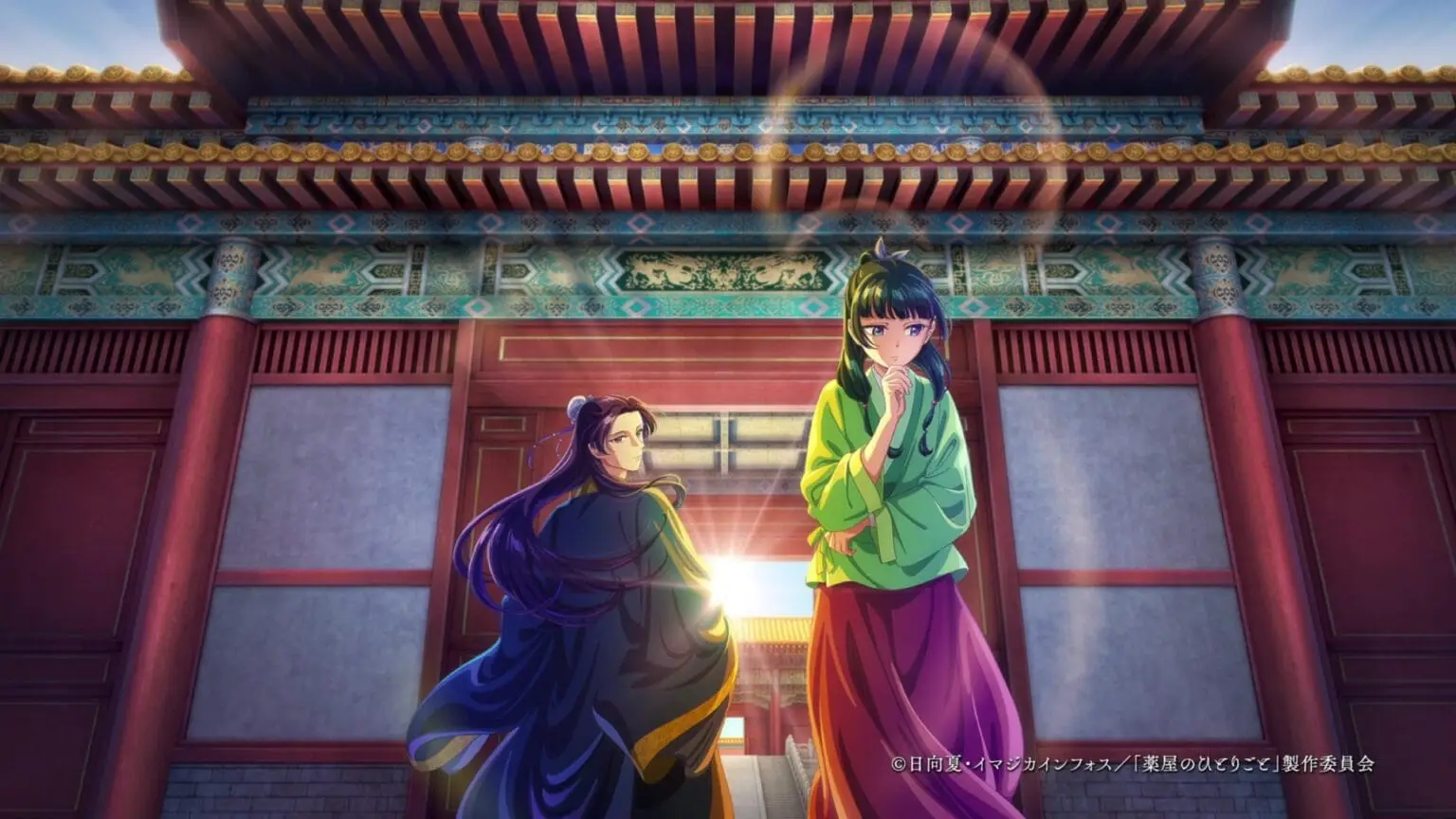 The Apothecary Diaries anime review — Maomao and Jinshi in the Rear Palace, in this beautifully animated historical mystery series.