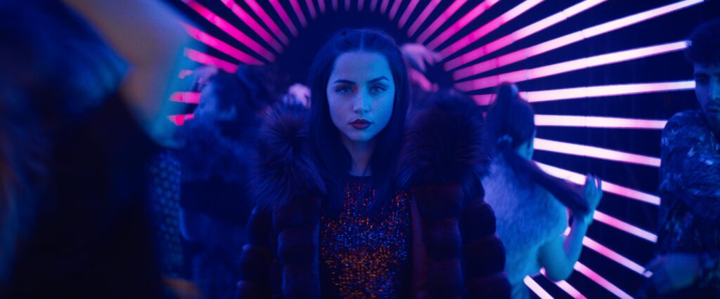 Ana de Armas as Eve Macarro. Still from the movie, used for Ballerina Review. All visuals belong to Lionsgate and the creators of the John Wick universe.
