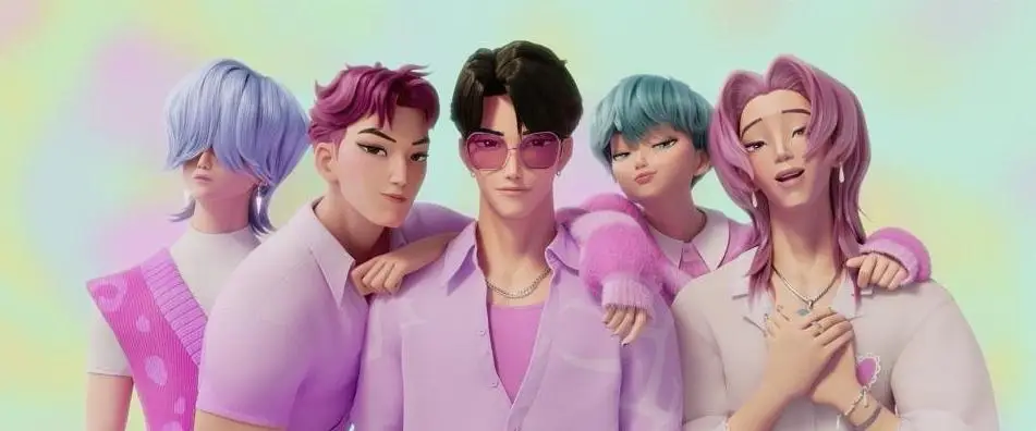 Saja Boys from KPop Demon Hunters (2025). Image courtesy of Netflix and Sony Pictures Animation.
