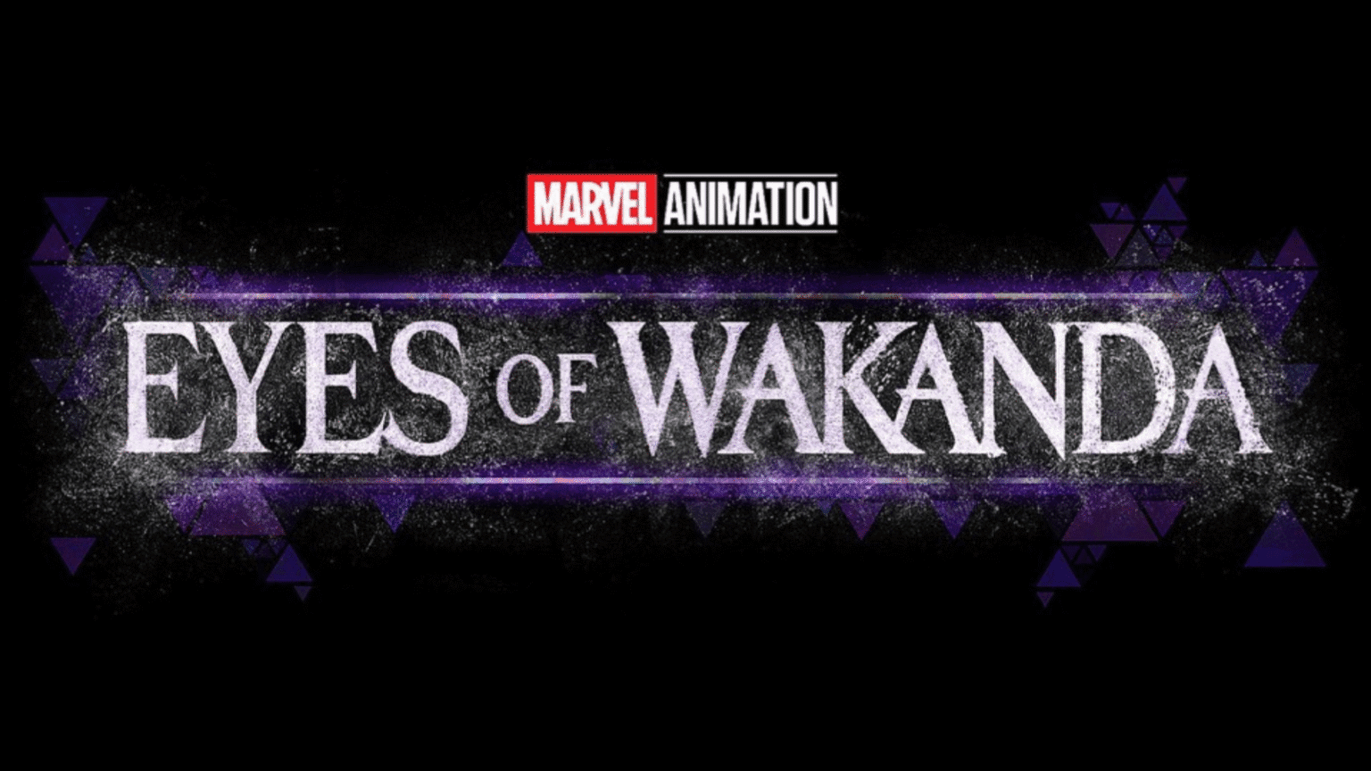 Official logo from Marvel Animation featuring the series title in a purple and silver design used here for Eyes of Wakanda (2025) Review purpose.