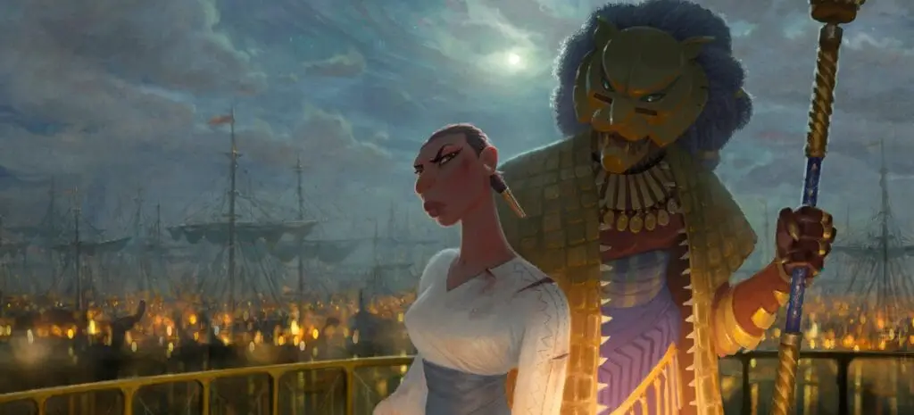 Noni from Eyes of Wakanda along with Lion Head