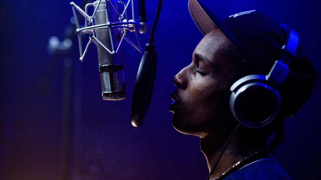 A$AP Rocky in Highest 2 Lowest. Image © Apple TV+ and Highest 2 Lowest production team.