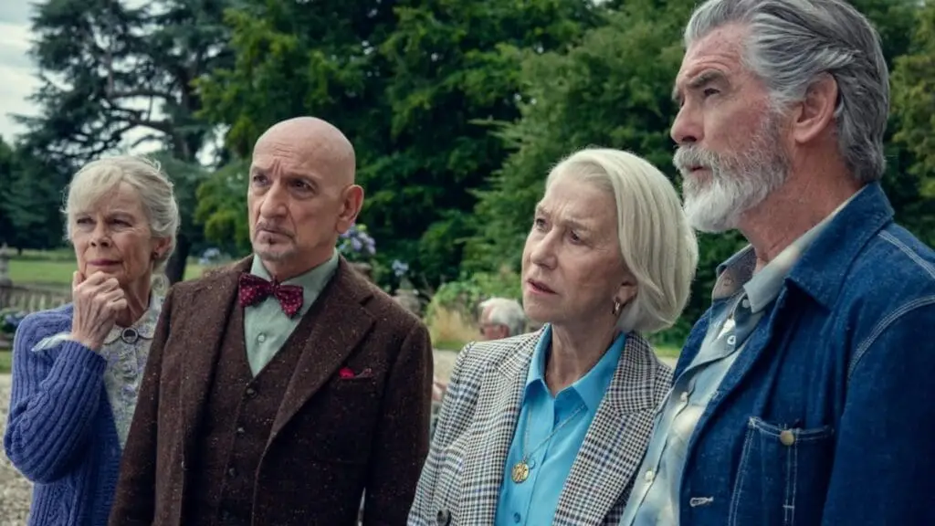 Still from The Thursday murder club movie.