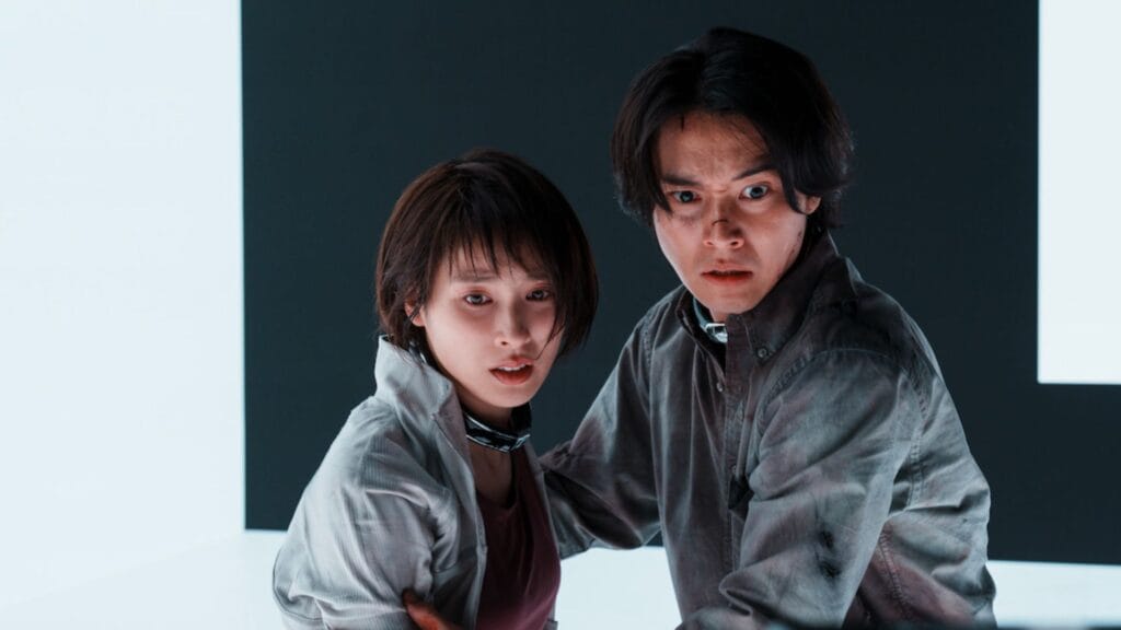 Kento Yamazaki as Arisu and Tao Tsuchiya as Usagi.