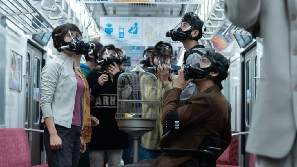 Still from the poisonous train game. Image © Netflix / Robot Communications.