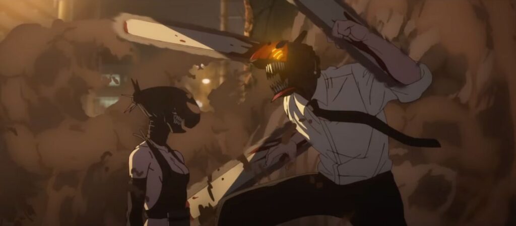 Denji as Chainsaw. Image © MAPPA / Shueisha / Sony Pictures.