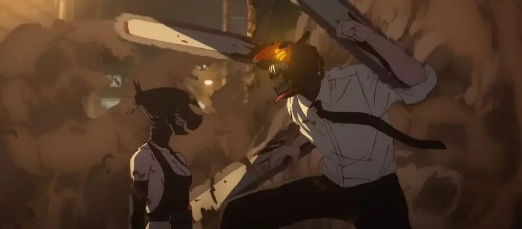 Denji as Chainsaw. Image © MAPPA / Shueisha / Sony Pictures.