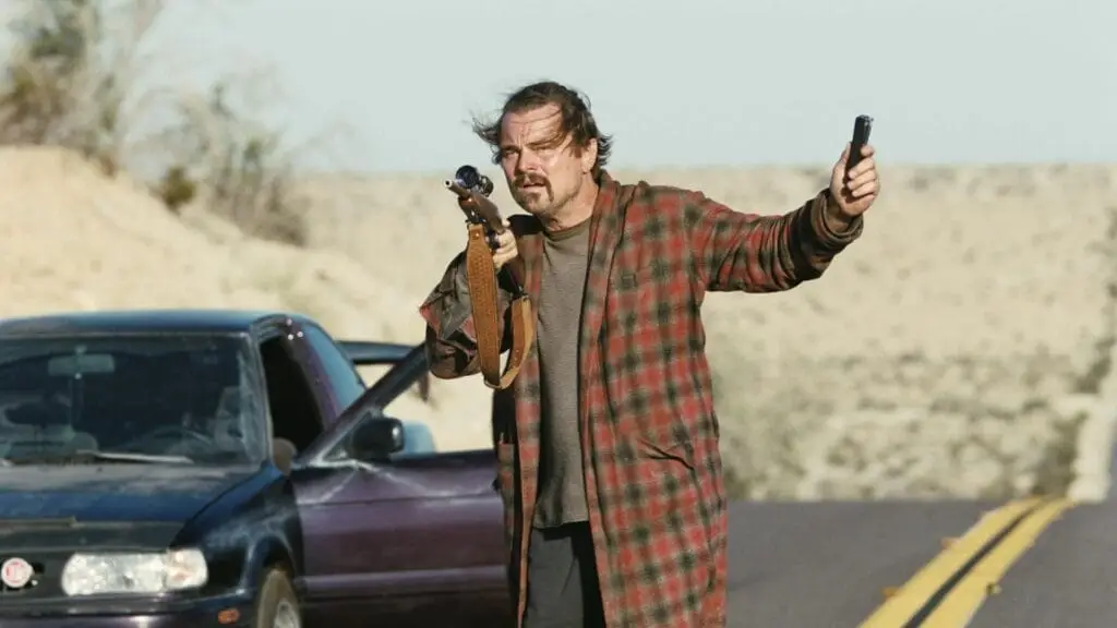 Leonardo DiCaprio as Bob. Image © Ghoulardi Film Company / Warner Bros. Pictures