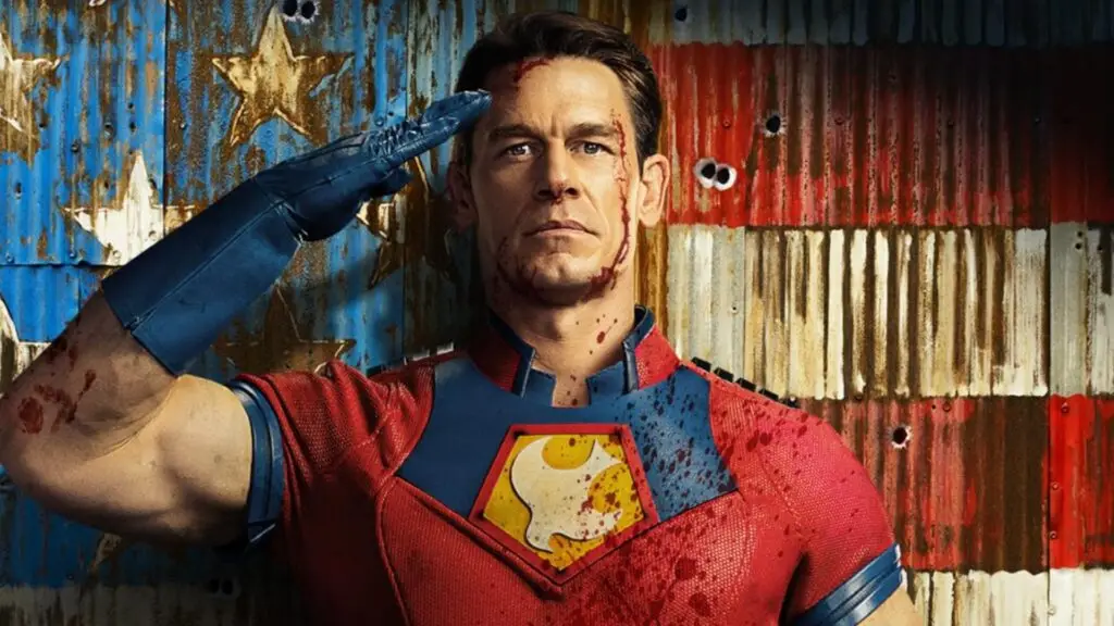 John Cena returns as Peacemaker. Image © DC Studios / Warner Bros. Pictures.