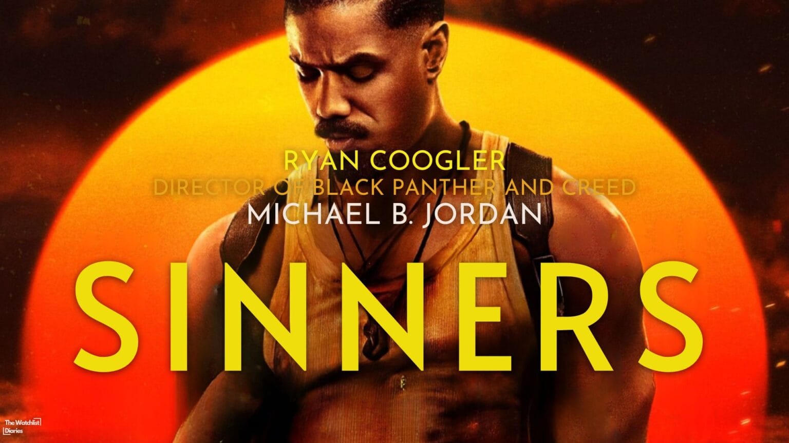 Michael B. Jordan in Sinners (2025), directed by Ryan Coogler — a soulful Southern horror film blending music, myth, and survival.