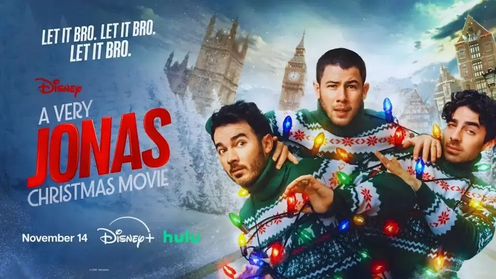 Edited Poster. Used here for A Very Jonas Christmas Movie Review. Image © Disney Branded Television | 20th Television
