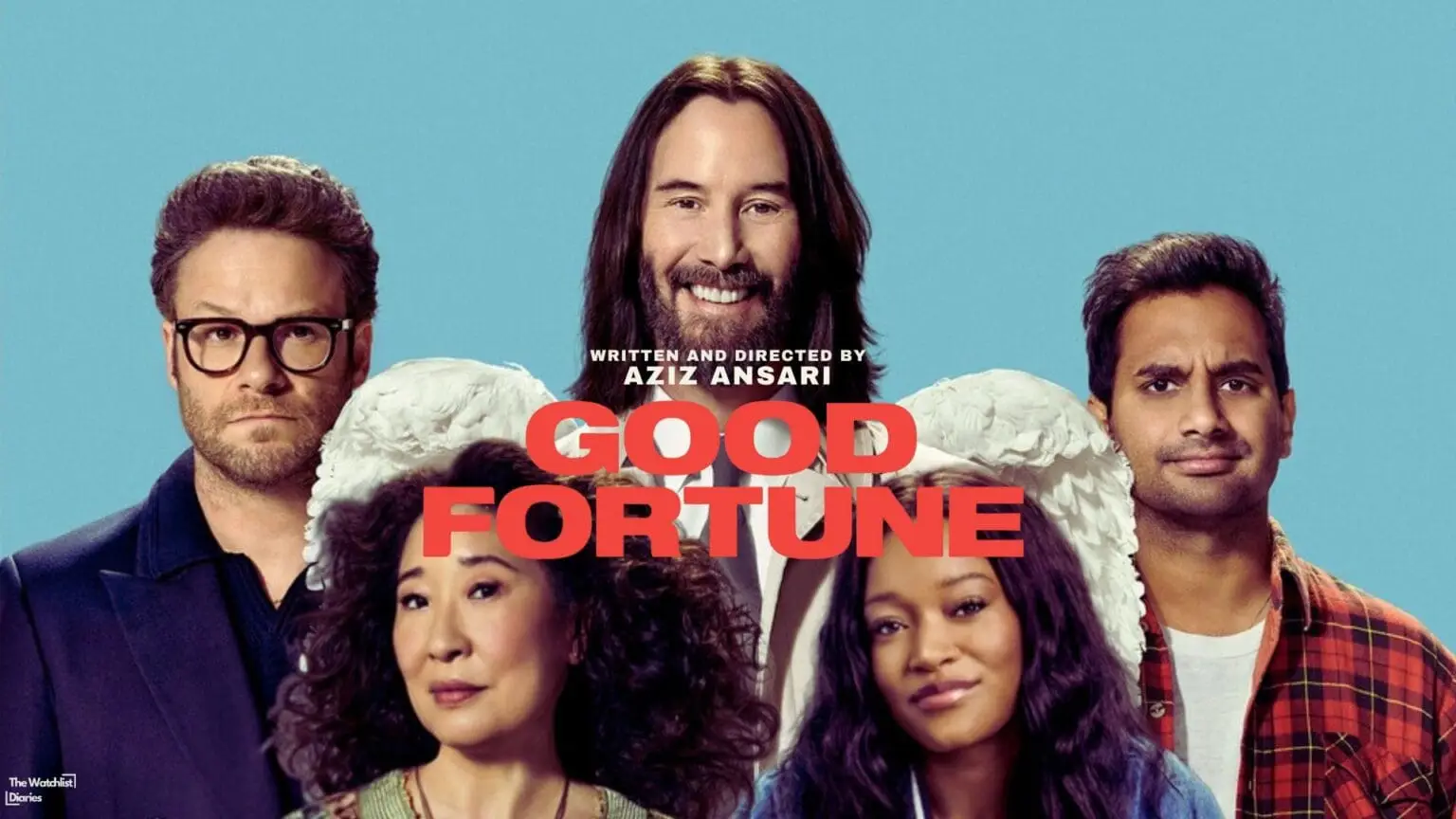 Edited poster of Good Fortune (2025). Used here for Good Fortune Review. Image © Garam Films | Oh Brudder Productions | Keep Your Head | Yang Pictures| Lionsgate