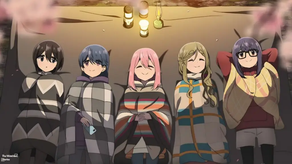 Edited Still from Laid-Back Camp. Image © Afro, Houbunsha and Laid-Back Camp production team