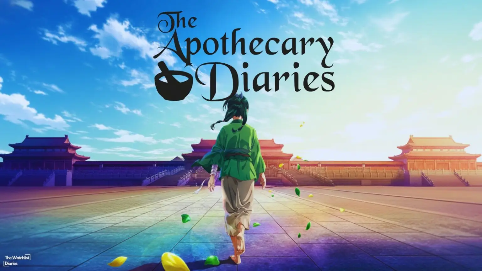 Why Is The Apothecary Diaries So Popular? Edited The Apothecary Diaries Poster, used here for review. Image © Natsu Hyuuga (author), Touko Shino (illustrator), TOHO animation, and OLM Studio.