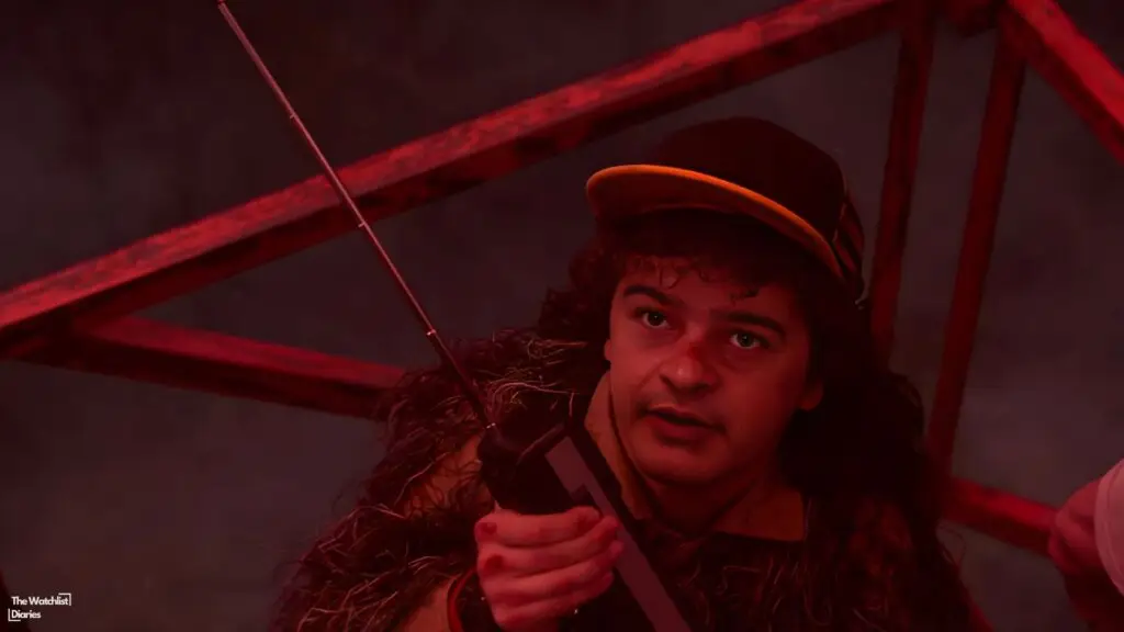 Edited still of Gaten Matarazzo as Dustin Henderson. Image © Netflix.