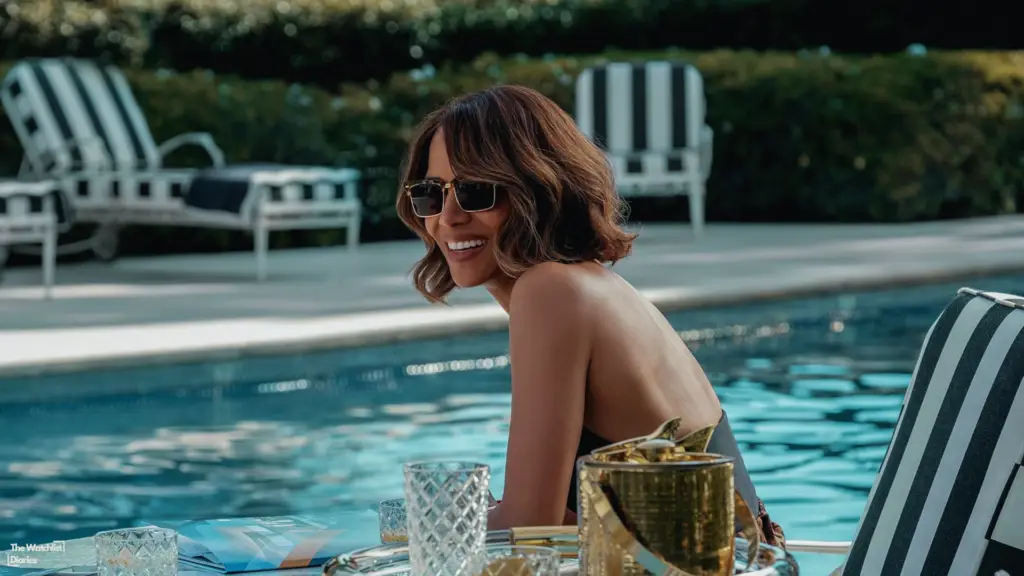 Edited still of Halle Berry in Crime 101 (2026). Image © Amazon MGM Studios | Working Title Films | The Story Factory | Wild State | Raw | Sony Pictures