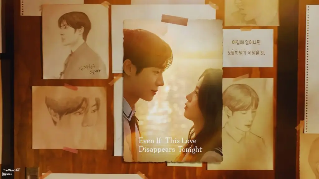 Edited poster of Even If This Love Disappears Tonight (2025). Used here for review. Image © Blue Fire Studio | Red Ice Entertainment | O'FAN House | Kadokawa