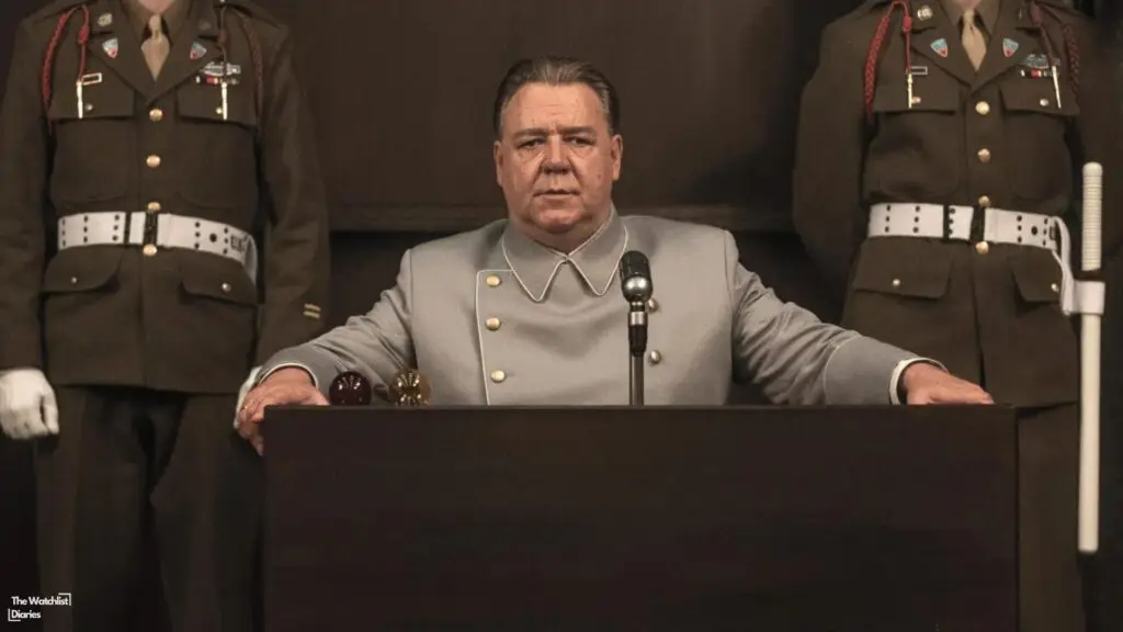Russel Crowe as Hermann Göring. Image credits - Sony Pictures Classics