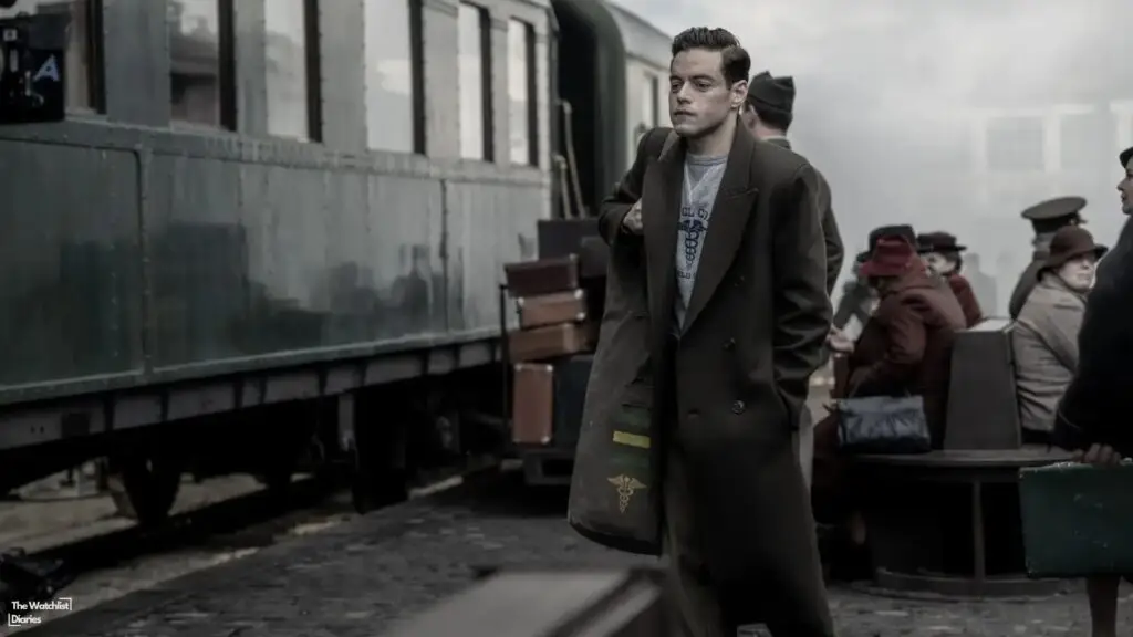 Rami Malek in Nuremberg. Image credits - Sony Pictures Classics