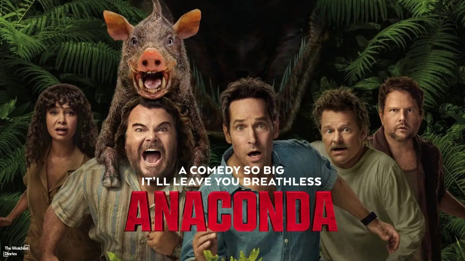 Edited Poster of Anaconda 2025. Used here for Anaconda 2025 review. Image © Columbia Pictures | Fully Formed Entertainment | NEtflix