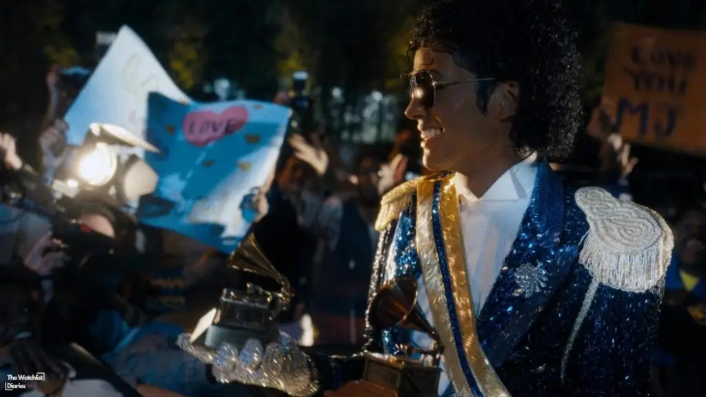 Edited Still of Jaafar Jackson in Michael (2026). Image © Lionsgate | GK Films | Optimum Productions