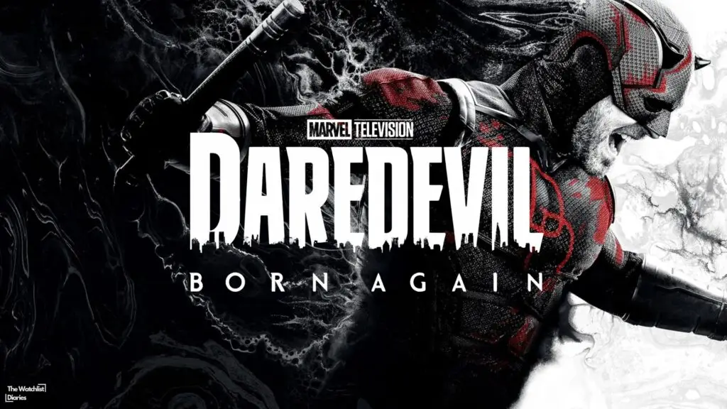 Edited poster of Daredevil: Born Again Season 2. Used here for Daredevil Born Again Season 2 Review. Image © Marvel Television | Disney+