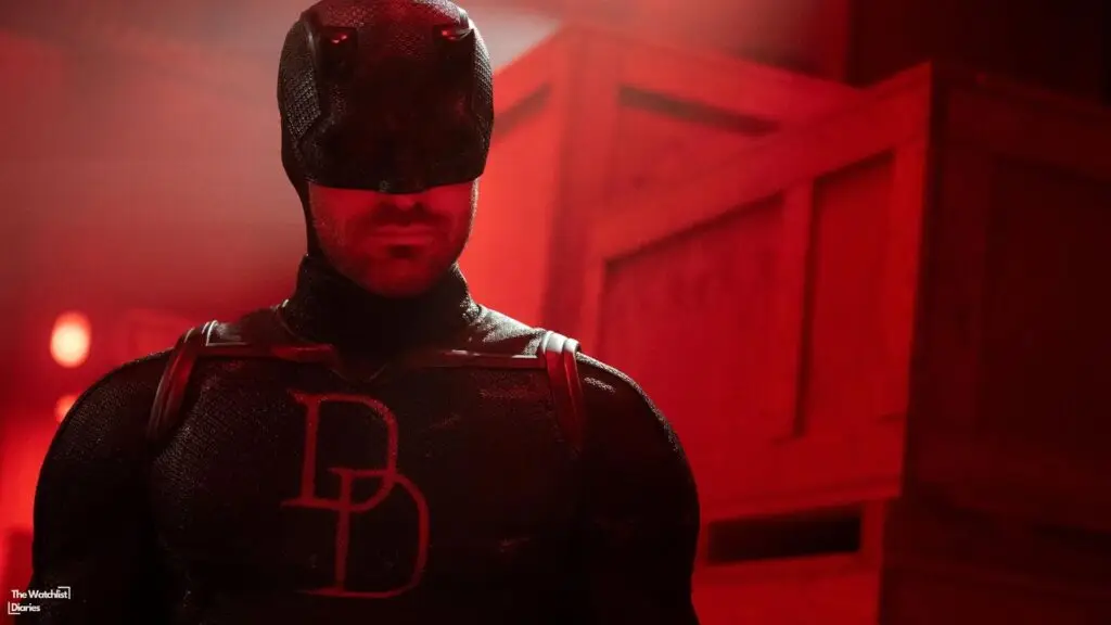 Edited still of Charlie Cox in Daredevil: Born Again Season 2. Image © Marvel Television | Disney+