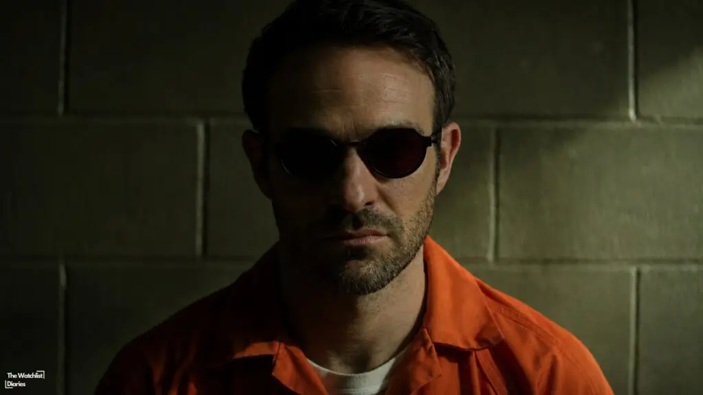 Edited still of Matt Murdock in prison. Image © Marvel Television | Disney+