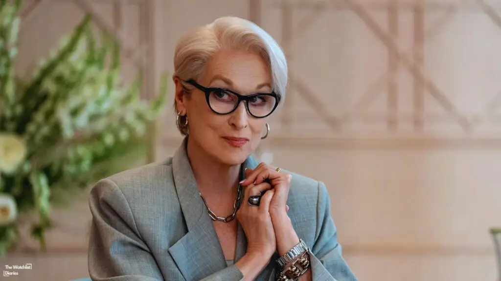 Edited still of Meryl Streep in The Devil Wears Prada 2 (2026). Image © Wendy Finerman Productions | 20th Century Studios