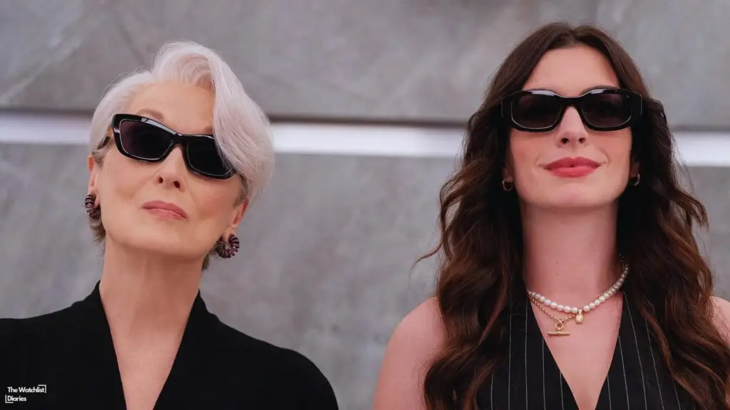 Edited still of Meryl Streep and Anne Hathaway in The Devil Wears Prada 2 (2026). Image © Wendy Finerman Productions | 20th Century Studios
