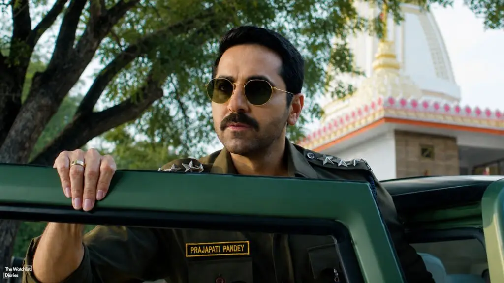 Edited Still of Ayushmann Khurrana in Pati Patni Aur Woh Do (2026). Image © T-Series Films | B. R. Studios