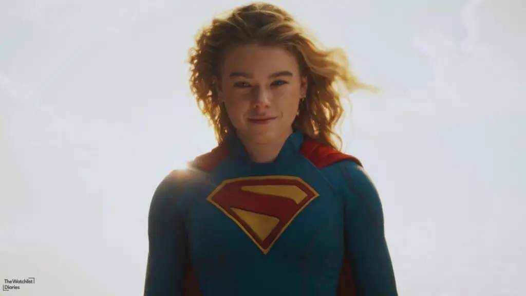 Edited still of Milly Alcock in Supergirl (2026). Image © Warner Bros. Pictures | DC Studios