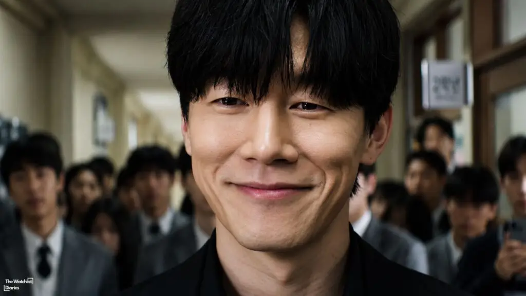 Edited still of Kim Mu-yeol in Teach You a Lesson (2026). Image © Netflix.