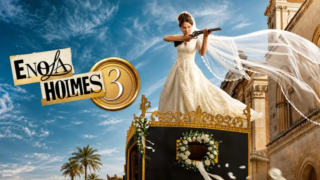 Edited Poster Of Enola Holmes 3. Image © Netflix. Used here for Enola Holmes 3 Review.