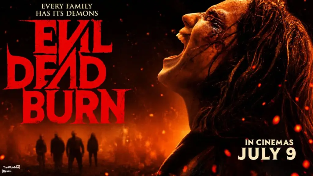 Edited Poster of Evil Dead Burn. Image © New Line Cinema | Screen Gems | Ghost House Pictures. Used here for Evil Dead Burn Review