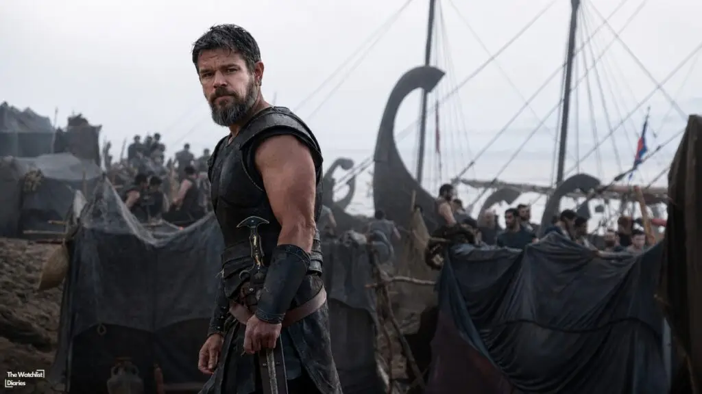 Edited still of Matt Damon in The Odyssey (2026). Image © Syncopy | Universal Pictures