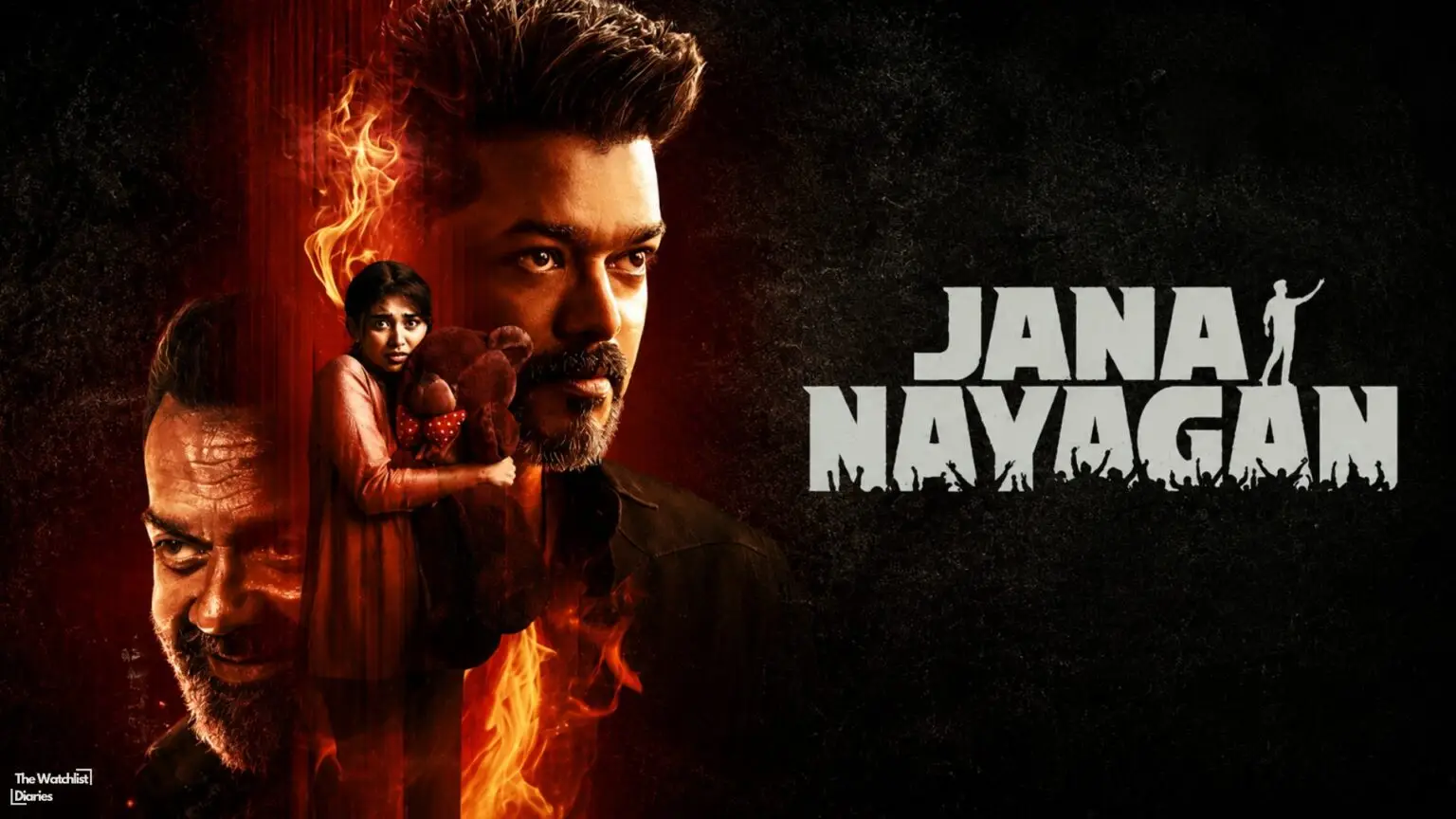 Edited poster of Jana Nayagan. Image © KVN Productions. Used here for Jana Nayagan (2026) review.