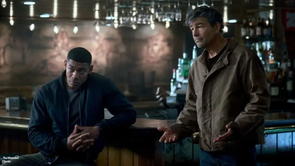 Kyle Chandler and Aaron Pierre in Lanterns (2026). Image © Warner Bros. Pictures | DC Studios
