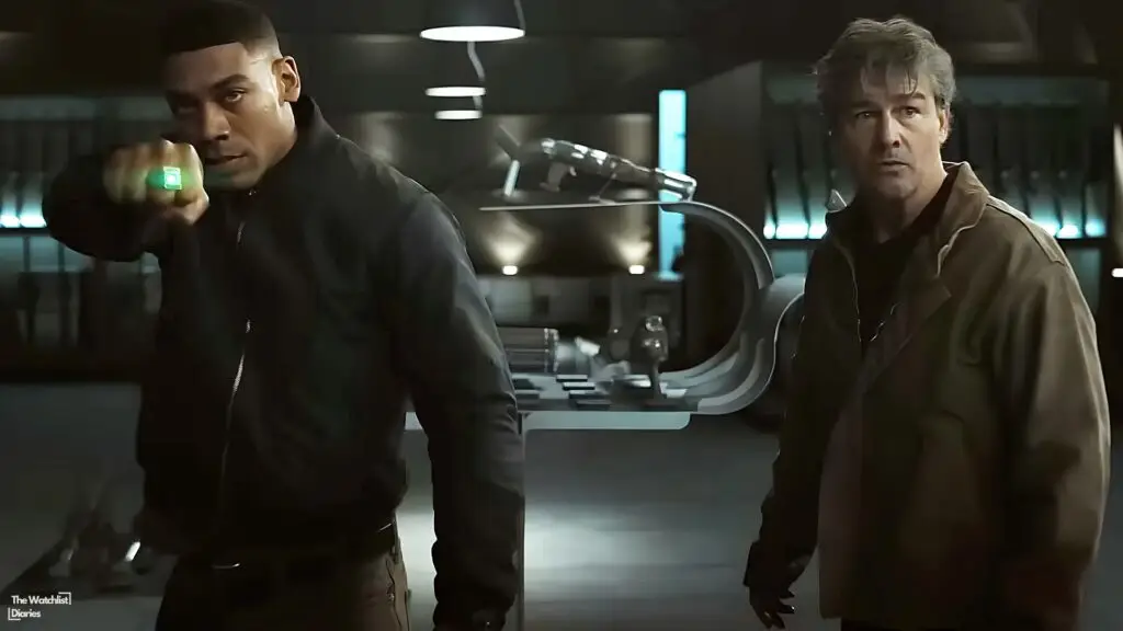 Kyle Chandler and Aaron Pierre in Lanterns (2026). Image © Warner Bros. Pictures | DC Studios